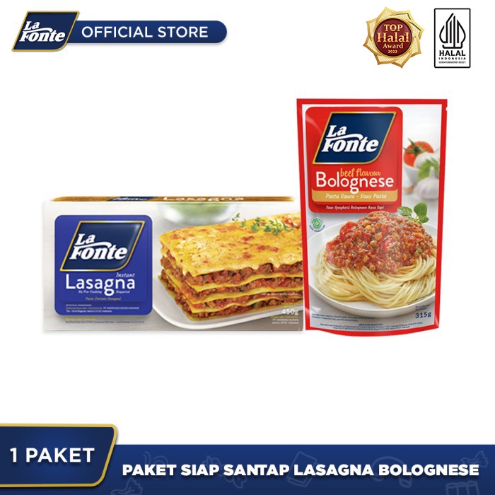 

Paket Siap Santap Lasagna Bolognese