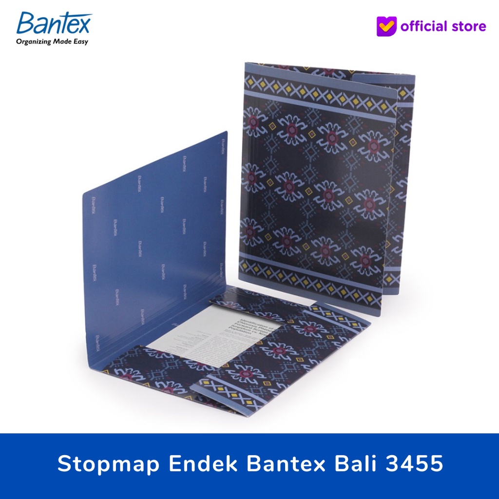 

Stopmap Batik / Bantex Cardboard Document File Batik Endek Bali 3455