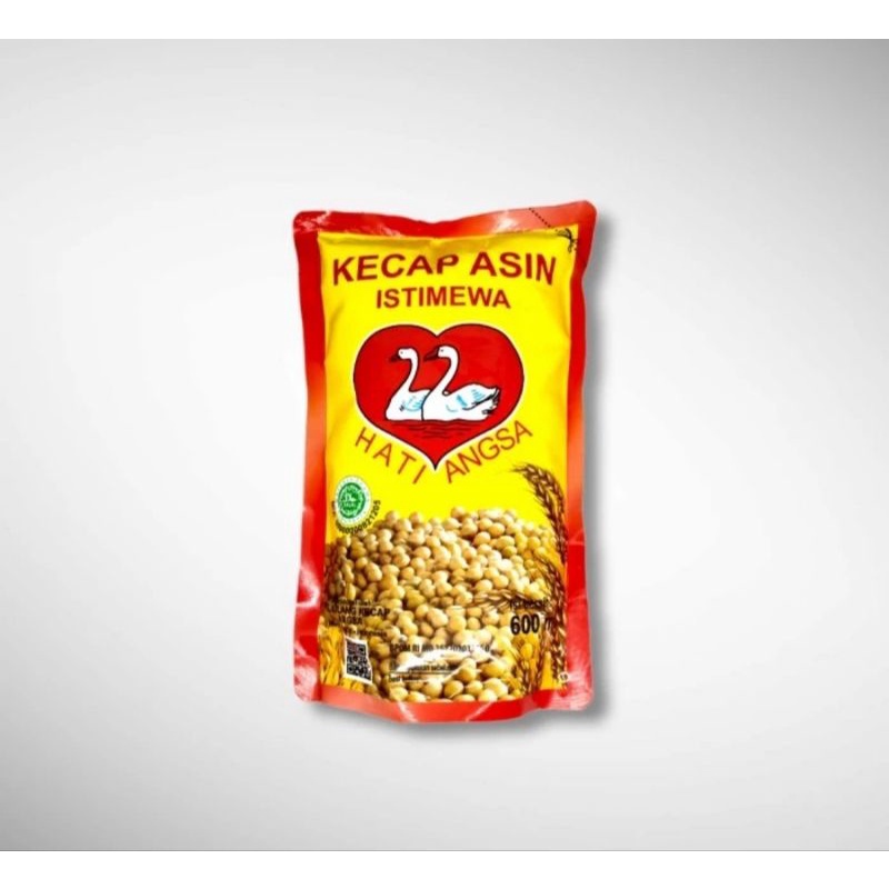 

Kecap Asin 2 angsa Refill kemasan 600ml.