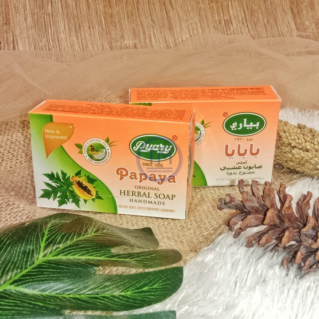 (1LUSIN) Sabun Herbal Arab Pyary Original Papaya Sabun Pyary Papaya Sabun Pepaya