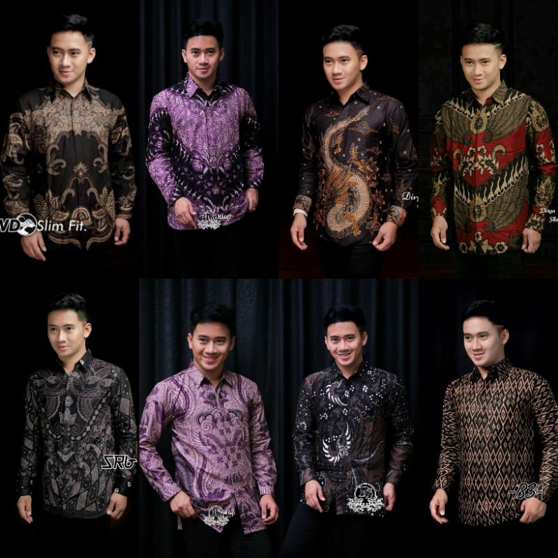 Kemeja Batik Pria Moderen Lengan Panjang Masakini