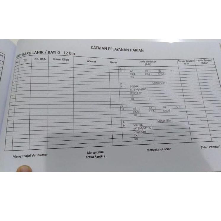 TERKINIZ➯ Buku LOGBOOK SKP PERPANJANGAN STR Bidan / Buku Catatan Pelayanan Harian Bidan Kuy Beli