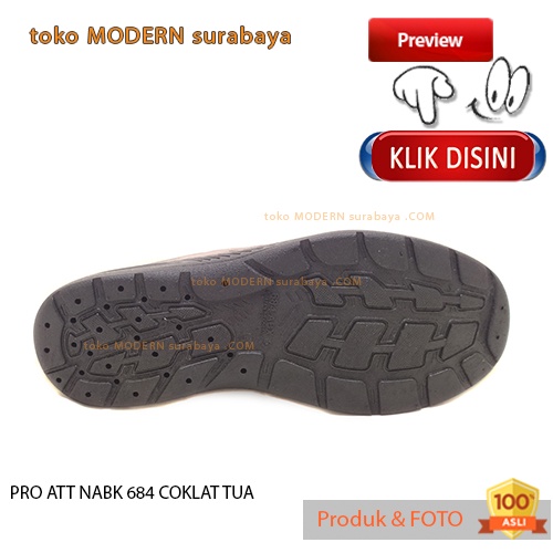 Sepatu pria casual slip on karet anti air PRO ATT NABK 684