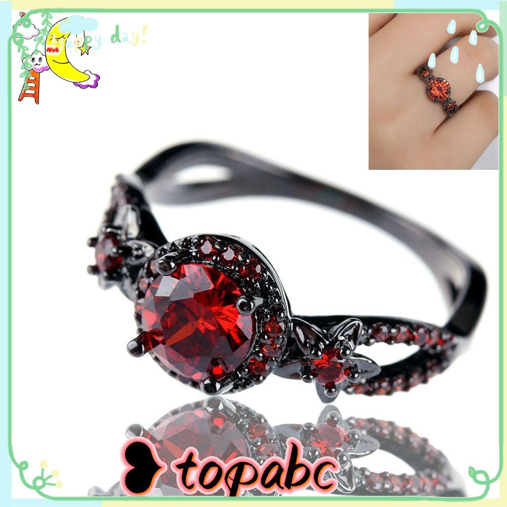 Cincin Kawin TOP Wedding Rings Hot 6mm Perhiasan Hitam Isi Emas