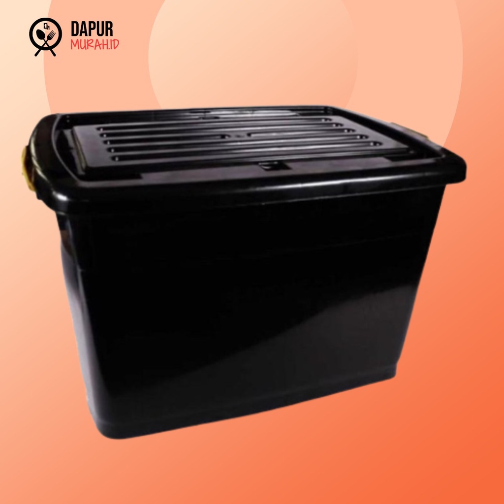 DM - Nobu CB 55 Hitam / Container Box / Kontainer Tempat Penyimpanan