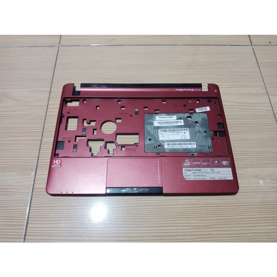 Casing Frame Keyboard Palmrest Notebook Acer Aspire One 722 AO722