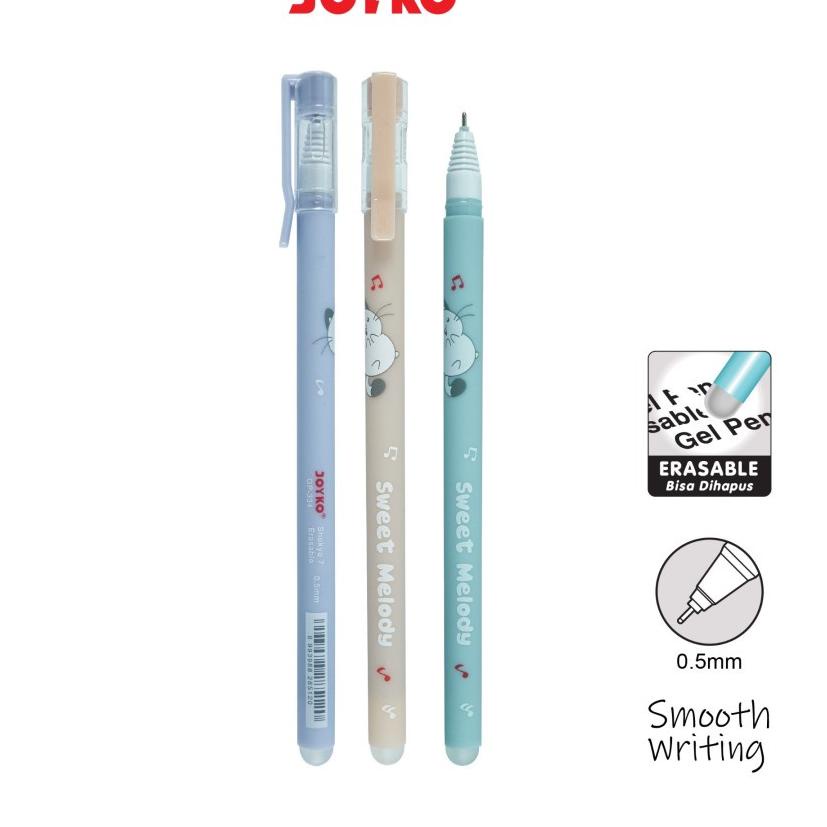 

✔✔ Erasable Pulpen Bisa Dihapus Joyko GP-334 Shokyo 7 Gel 0.5 mm 12 Pcs / 1 Pack