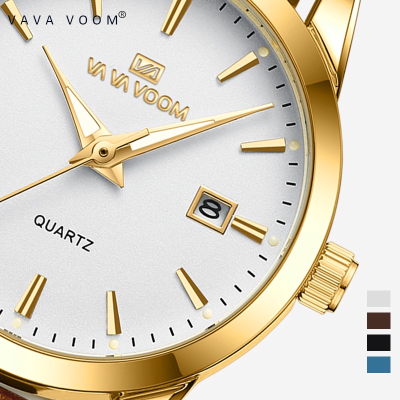 VAVAVOOM Jam Tangan Wanita Original Kecil Anti Tahan Air Kulit Branded Analog Women Watch-2