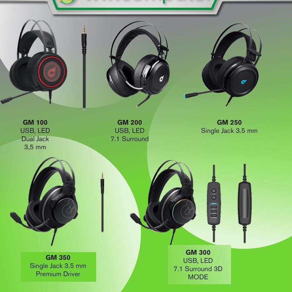 Best Seller dbE Gaming Headset - GM100 / GM150 / GM180 / GM200 / GM250 / GM300 / GM350 / GM500