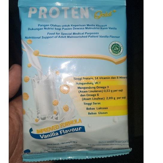 

Stok terbaru Susu proten gold saset