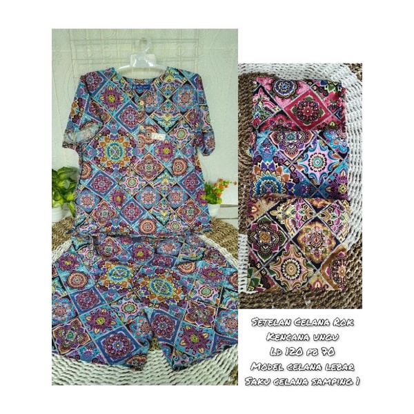 SETELAN DASTER KENCANA UNGU