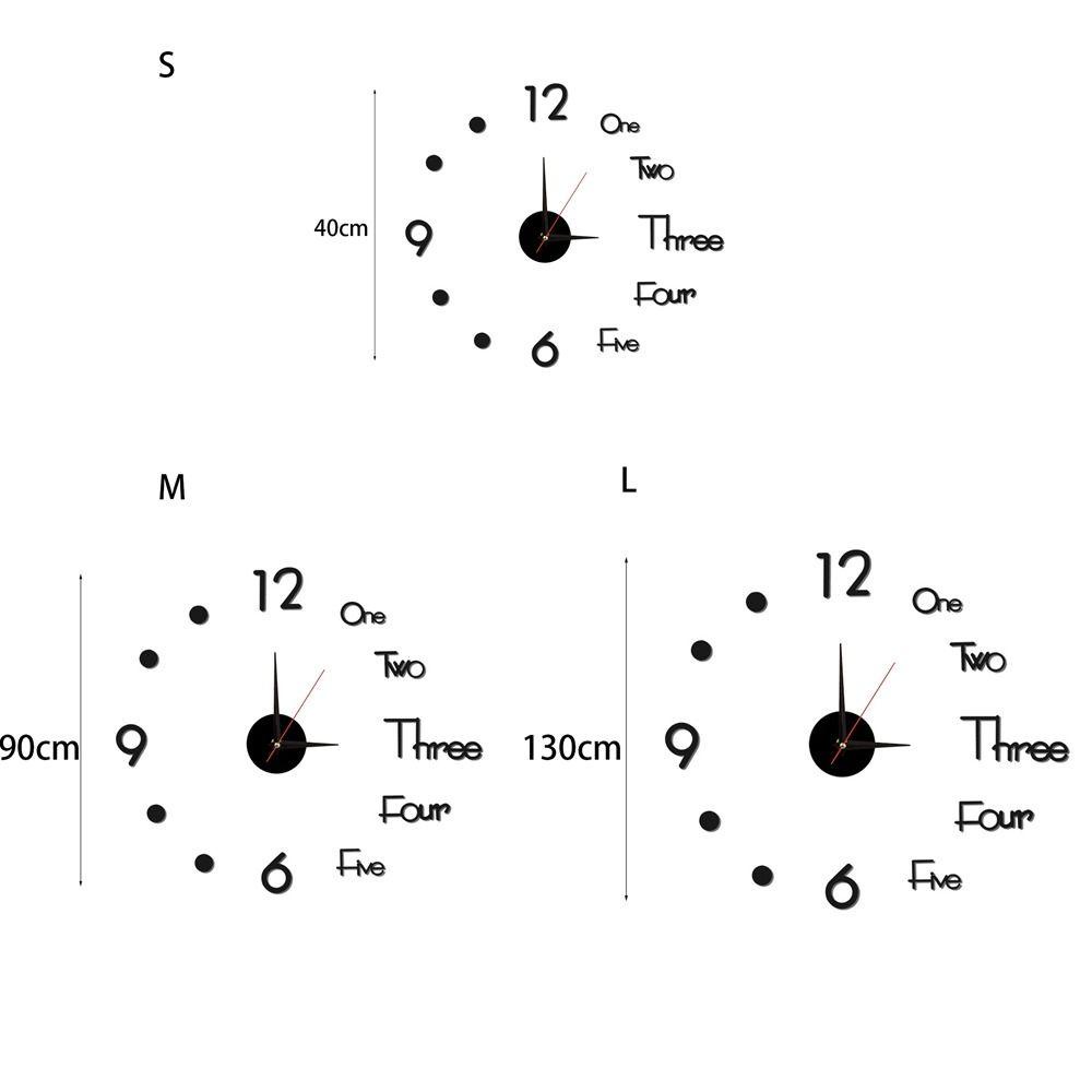 [Elegan] Jam Stiker Dinding Fashion Cermin Gaya Modern Sofa Latar Belakang DIY Dekorasi Rumah Ukuran Yang Dapat Disesuaikan Hadiah Halus Jam Hias Stereo