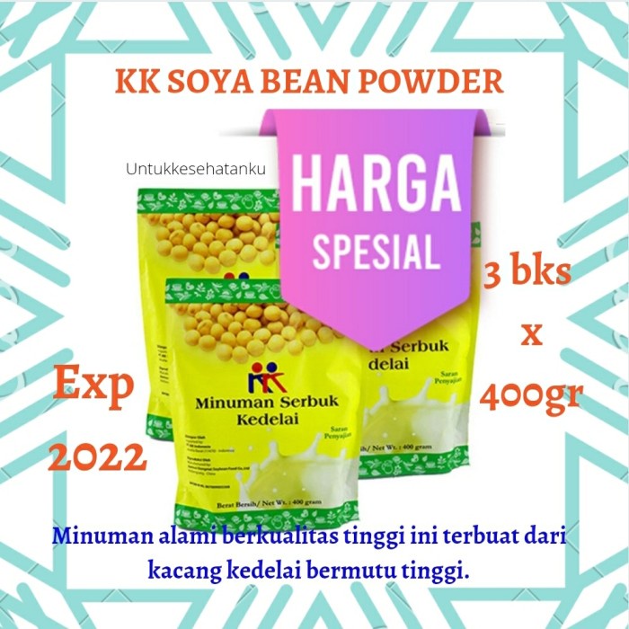 

[NEW] promo 3 minuman serbuk kedelai | soya Bean | susu kacang kedelai bubuk