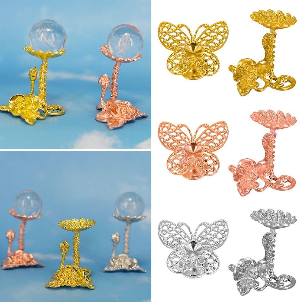 Solighter Butterfly Display Base Holder DIY Craft Hadiah Ornamen Sphere Support