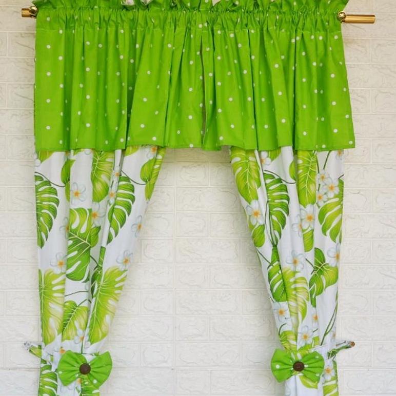 GORDEN PINTU MURAH SHABBY MODEL SERUT KEKINIAN MOTIF HIJAU (HARGA PER LEMBAR) "GMB.21De22ᴬ"