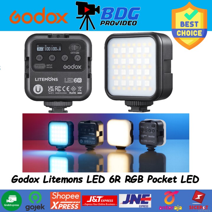 Godox LED6R Litemons RGB Pocket LED Video Light - Godox LED 6R