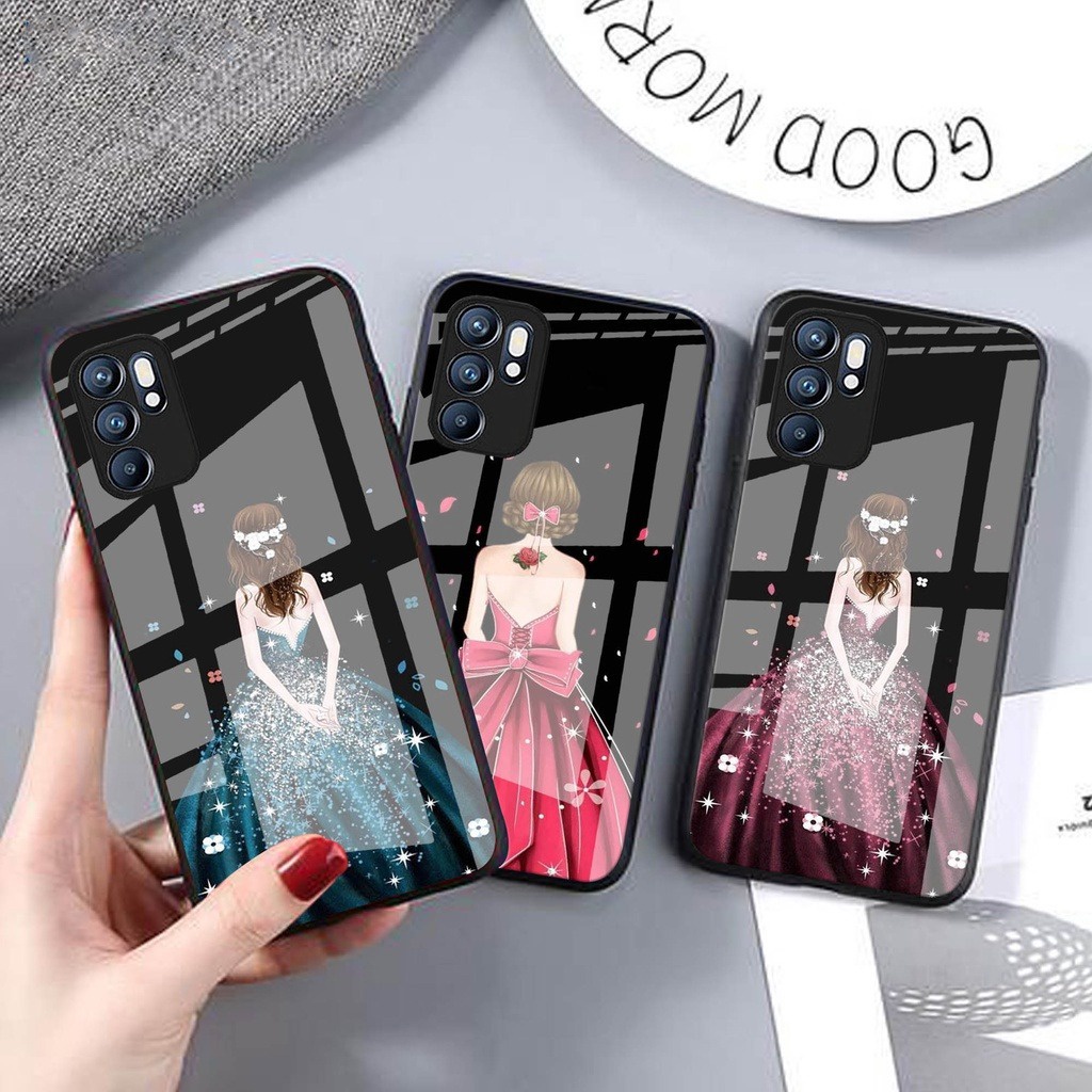 GSC STORE 11 CASE SOFTCASE GLASS 2D UNTUK OPPO A76 A96 - case oppo a76 a96  - cassing hp - kesing hp
