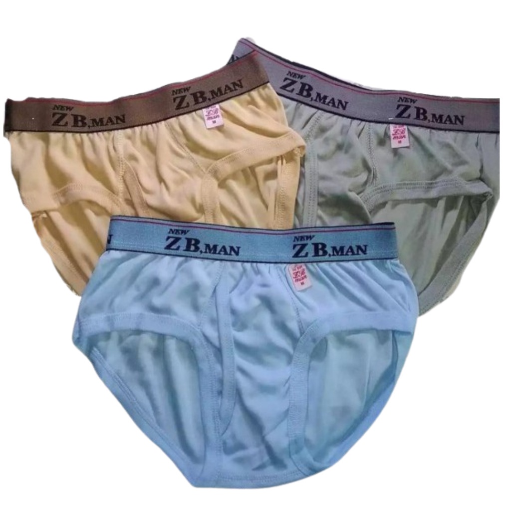 3 Pcs Celana Dalam Pria ZB Man Karet Boxer &amp; Kerut | CD Zbman Cd Pria Dewasa | Sempak Pria | Cd Jumbo | Celana Dalam Dewasa