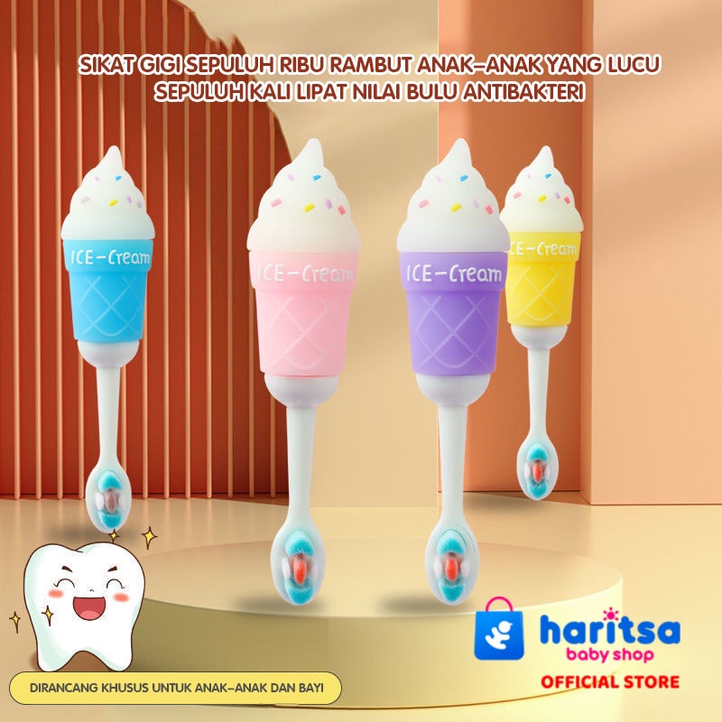 Sikat gigi anak bayi bulu super lembut /Cotton toothbrush motif lucu dan unik