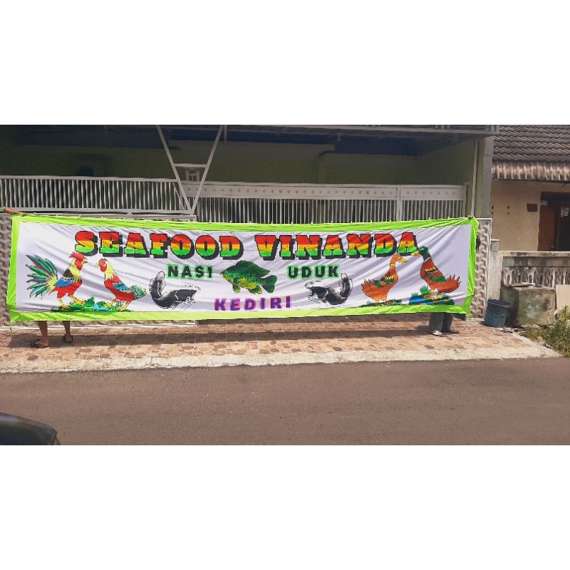 spanduk pecel lele spanduk sari laut spanduk bakso spanduk kain lukis spanduk makanan