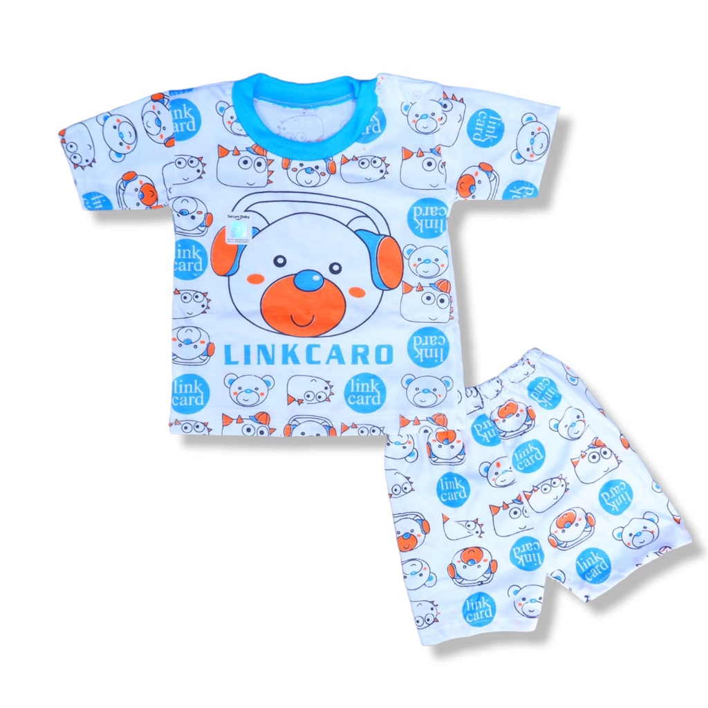 Set Setelan Baju Bayi SNI 3-18 Bulan Motif LinkCard