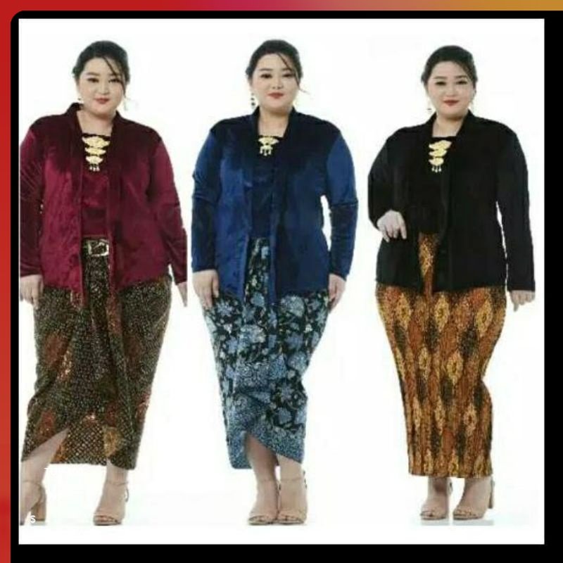 kebaya wanita KEBAYA BLUDRU JUMBO KUTU BARU KARTINI BAJU ADAT WANITA JAWA PAKAIAN TRADISIONAL CEWEK 
