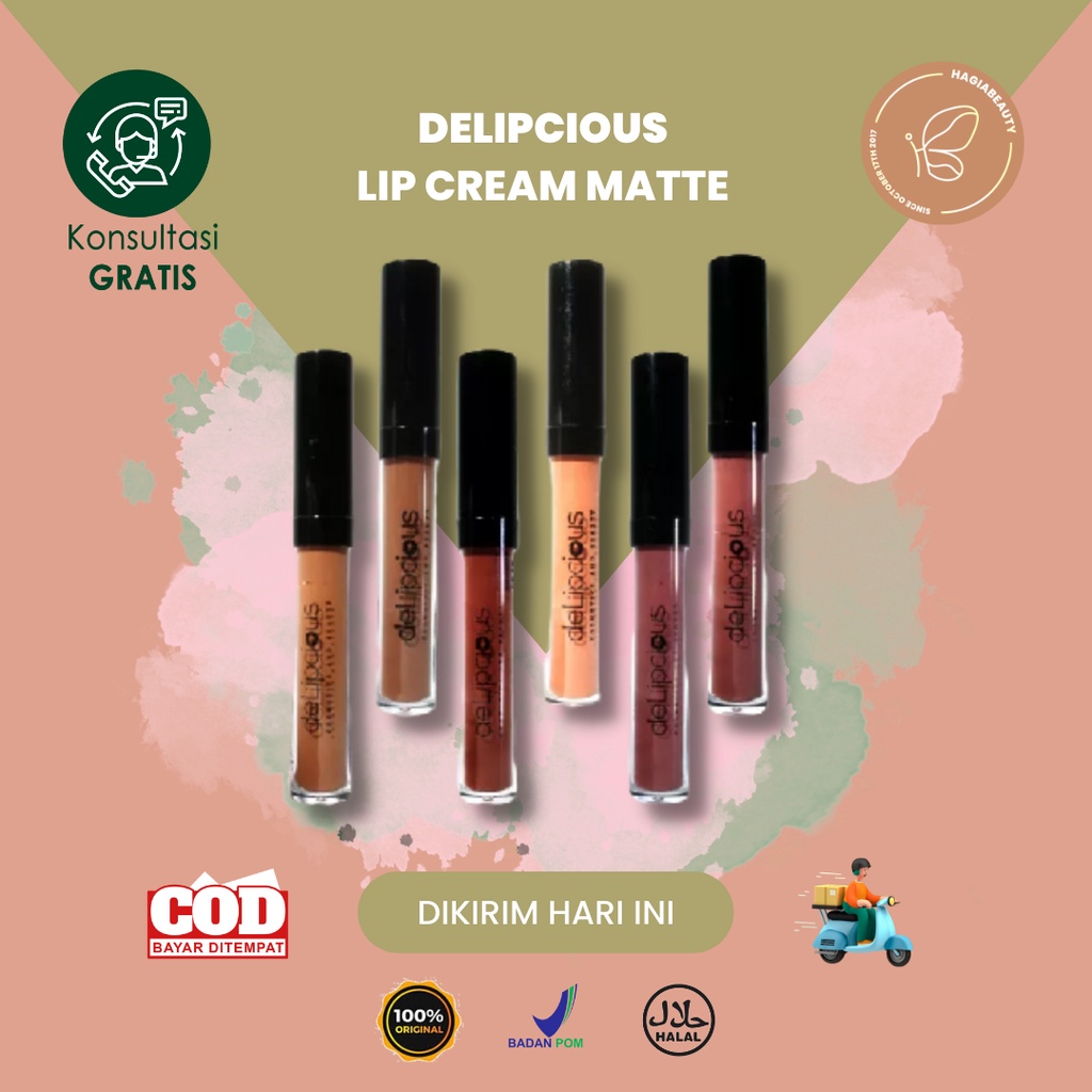 BISA COD - Lip Cream Matte Delipcious