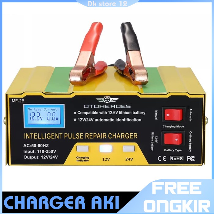 Charger Aki, Cas Aki Otomatis 10A Bisa Cas sampai Aki 120 Ampere