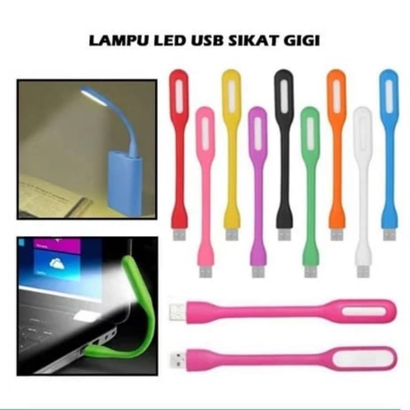 Lampu Sikat Gigi Lampu USB Flexibel Lampu Led USB