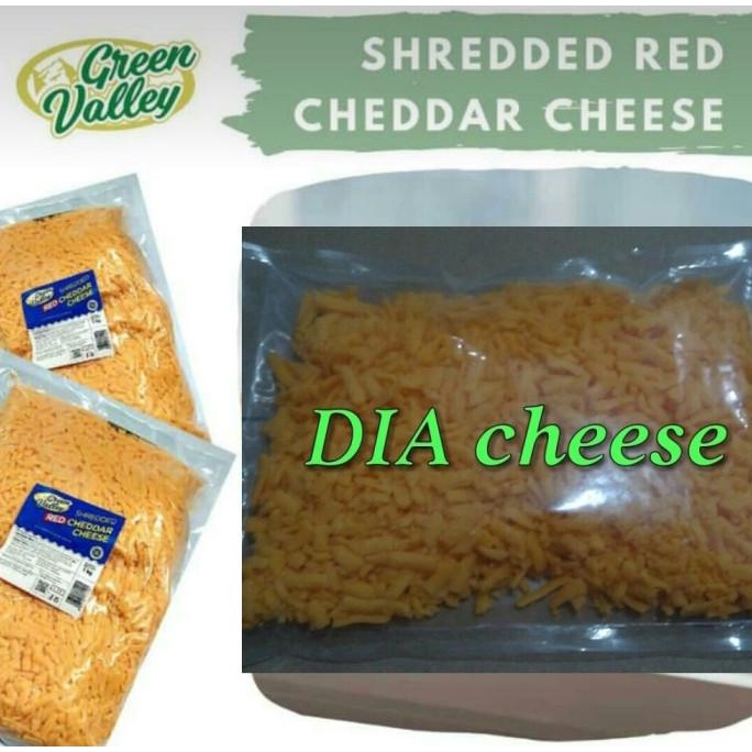 

Keju Cheddar Merah Parut 250 gram ( Shredded Red Cheddar ) TERLARIS TERPERCAYA ORIGINAL