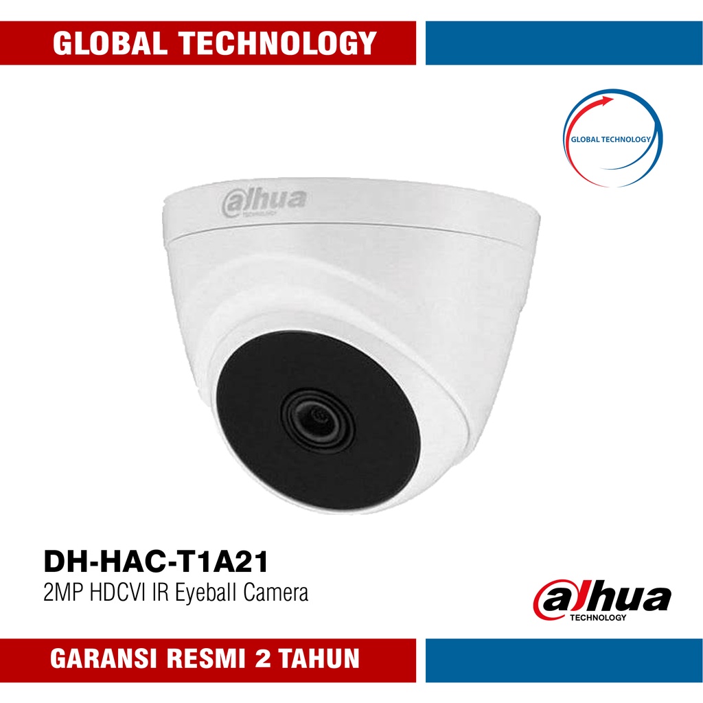 Kamera CCTV DAHUA COOPER T1A21P DOME 2MP HDCVI 4 IN 1 INDOOR T1A21