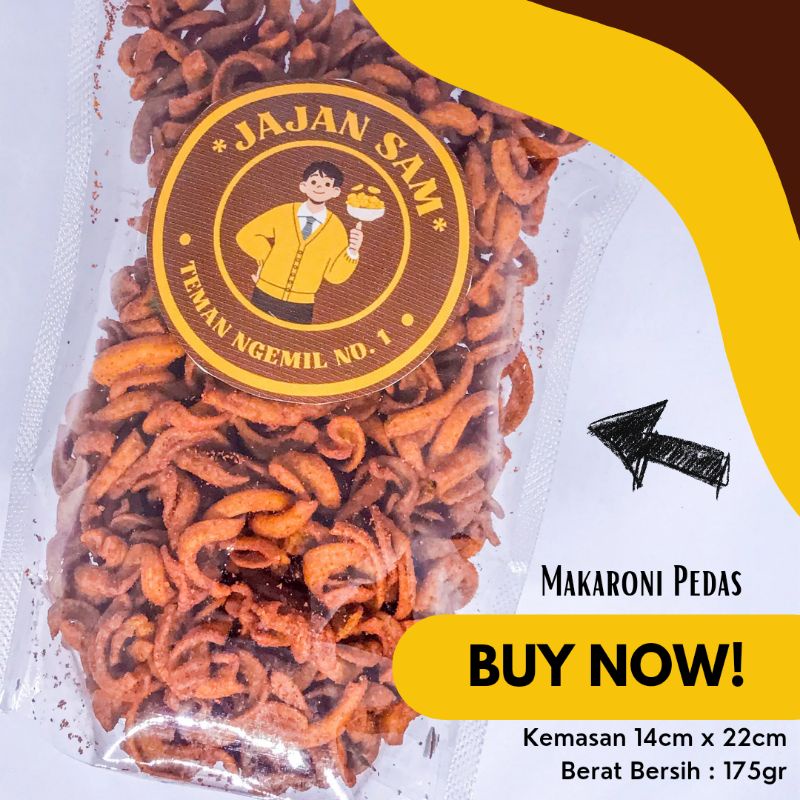 

MAKARONI PEDAS | CAMILAN MURAH & ENAK | JAJAN SAM