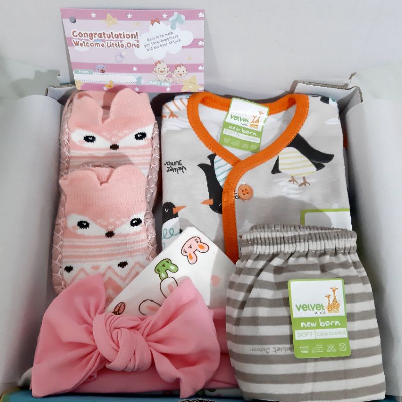 HAMPERS BAYI NEWBORN / KADO BAYI / BAJU BAYI / VELVET JUNIOR