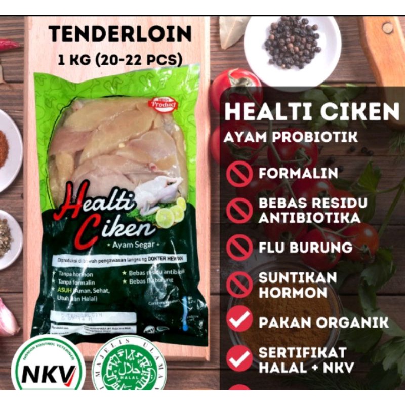 

healti chiken ayam organik tenderloin halal ayam organik