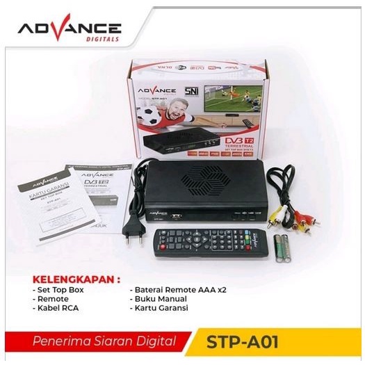 STB Set Top Box Advance stp a01 tv digital wifi antena receiver hd