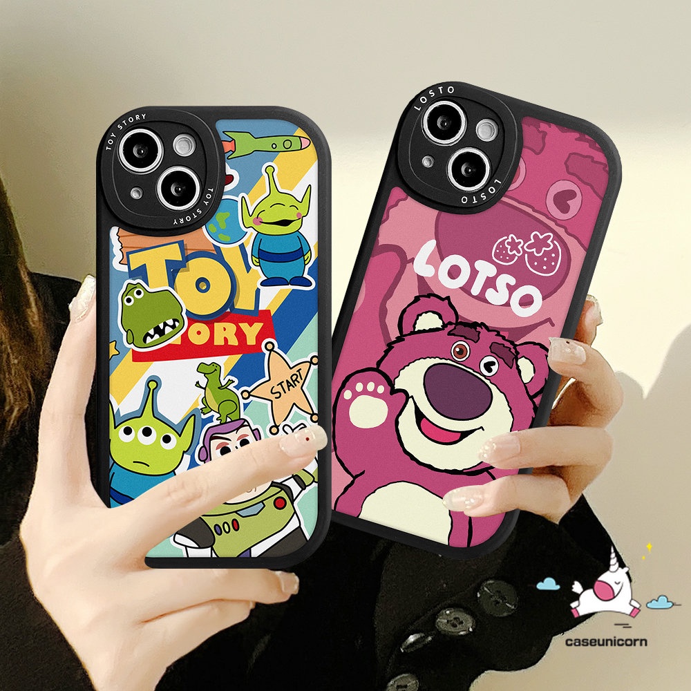 Redmi 12C 10C 10 9A 9T 9 9C 10A A1 K40s Note 10 10s 10Pro 8 9 Pro 9s 11 11s Note 11Pro+POCO M3 F4 X3 NFC Pro Mi 12 11 Lite 11T Toy Story Lucu Strawberry Bear Manyo Sarung Soft Case