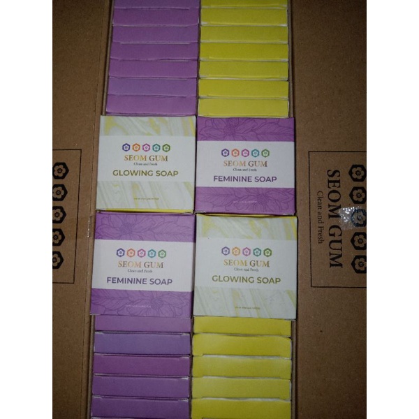 1kotak sabun seom gum ori