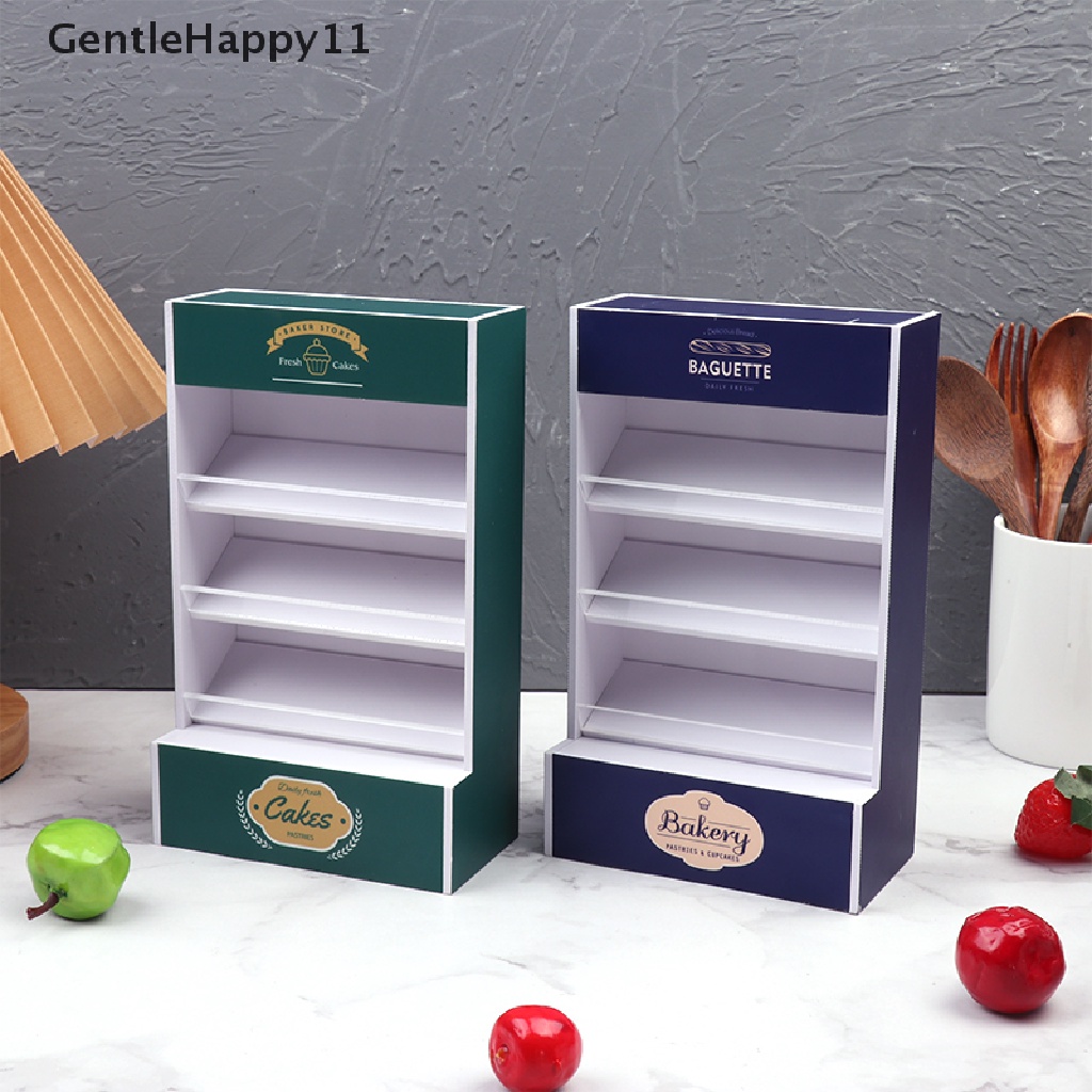 GentleHappy 1:12 Dollhouse Miniature Cake Display Cabinet Model Furniture Accessories id