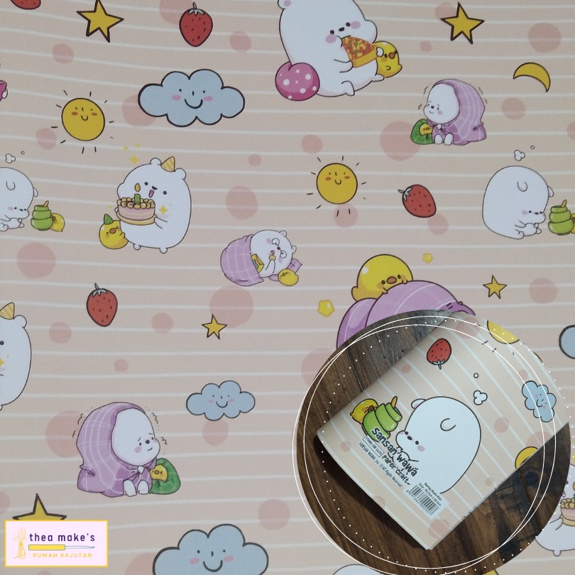 

Kertas Kado Sansan Wawa Motif Kids Kartun Cute / Bungkus / Kado / Wrapping Paper