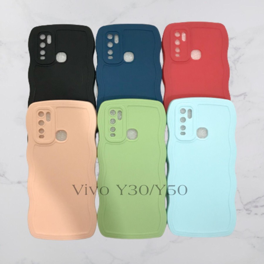 CASE VIVO Y30/Y50 - SOFTCASE SILIKON GELOMBANG WAVY PRO CAMERA - GA