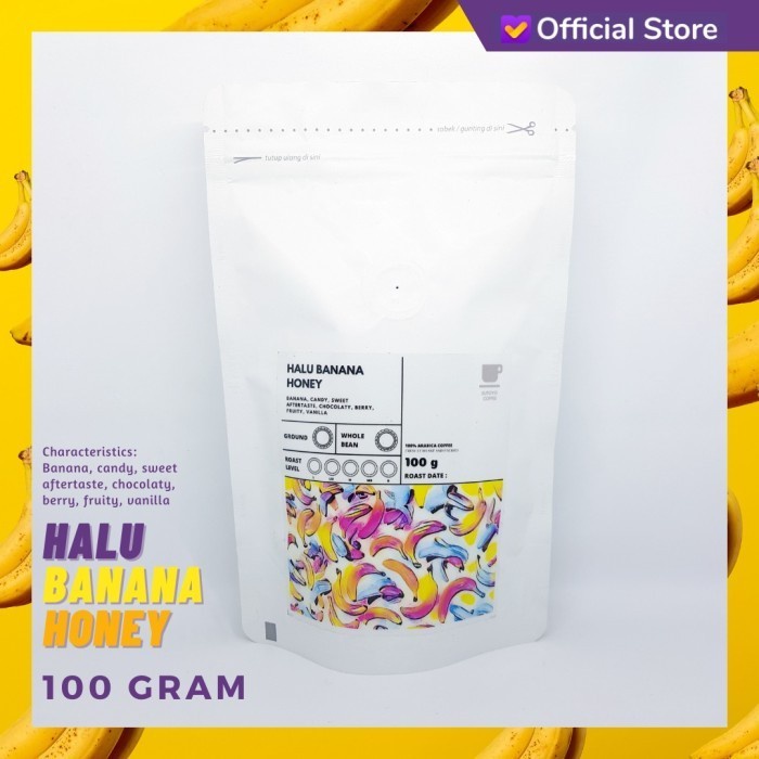 

KOPI ARABIKA HALU BANANA HONEY 100 GRAM | SUTOYO COFFEE - BIJI