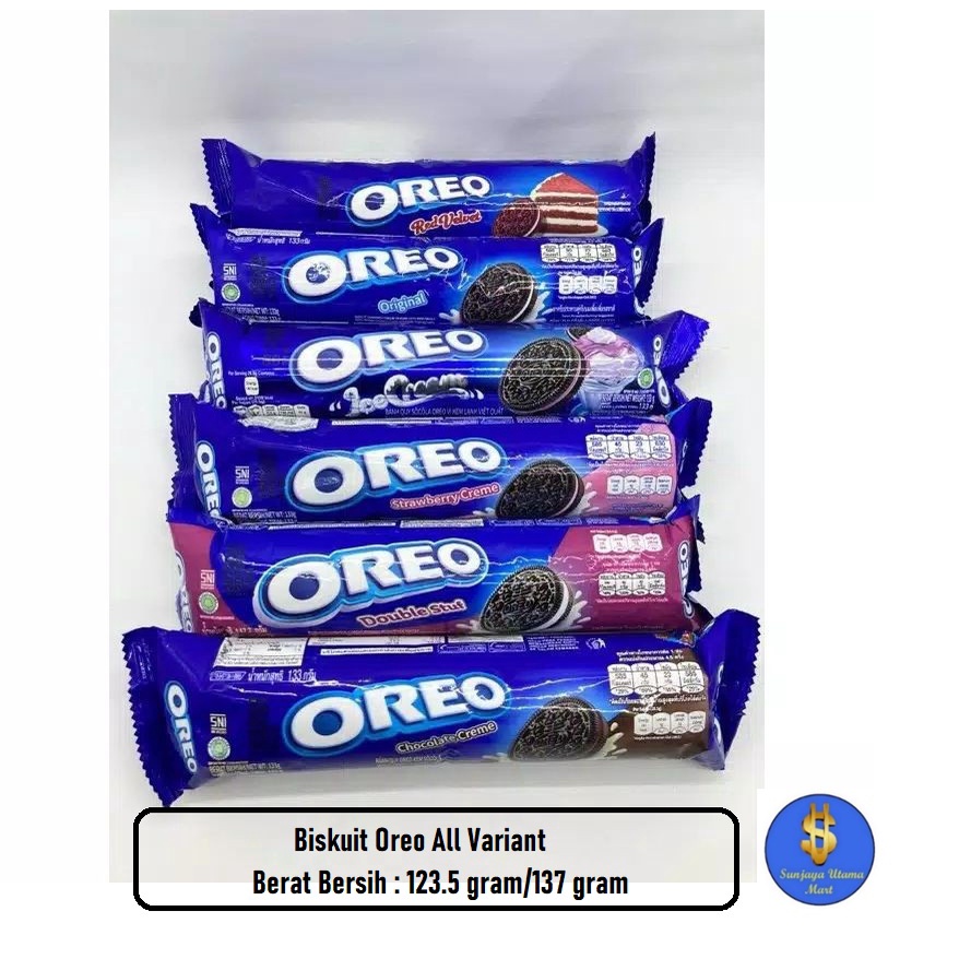 

Oreo Biskuit 123.5gr/137g All Variant-Biscuits Oreo All Variant