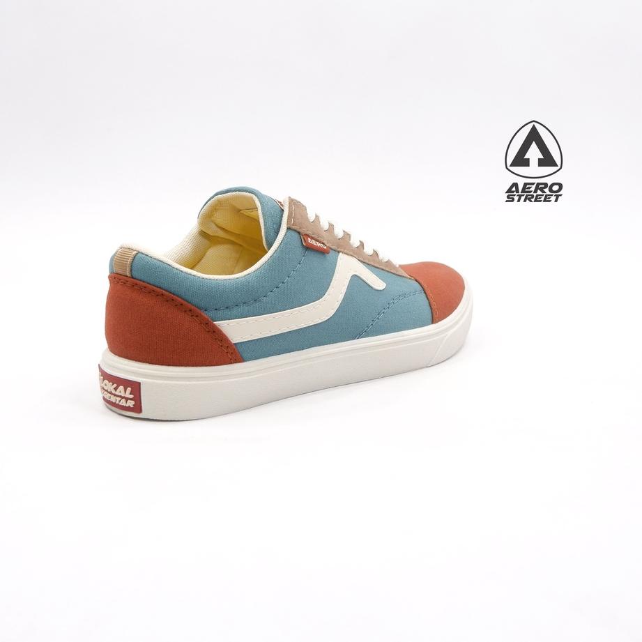 Best - Aerostreet 37-44 Massive Biru Merah Bata - Sepatu Sneakers Casual Sport Sekolah Pria Wanita A