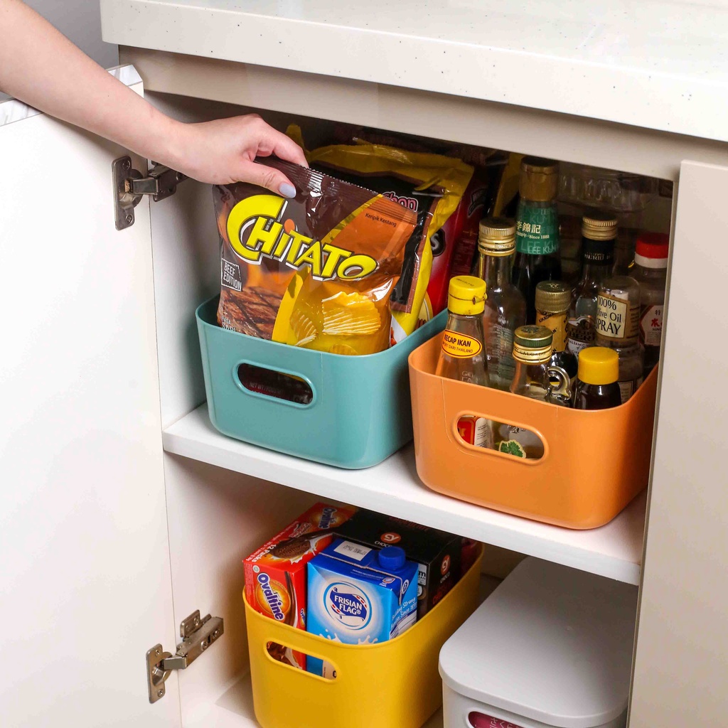 AIUEO Storage Organizer Box Serbaguna Basket / Container Keranjang Penyimpanan | Storage Serbaguna |