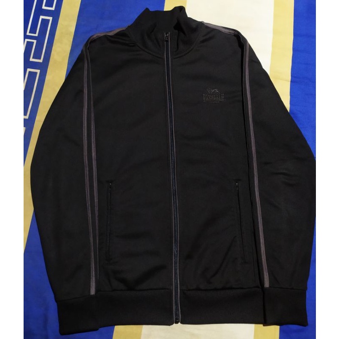 Jaket Tracktop Lonsdale London Twin Tapped Charcoal Original bonus Crewneck Cham*ion
