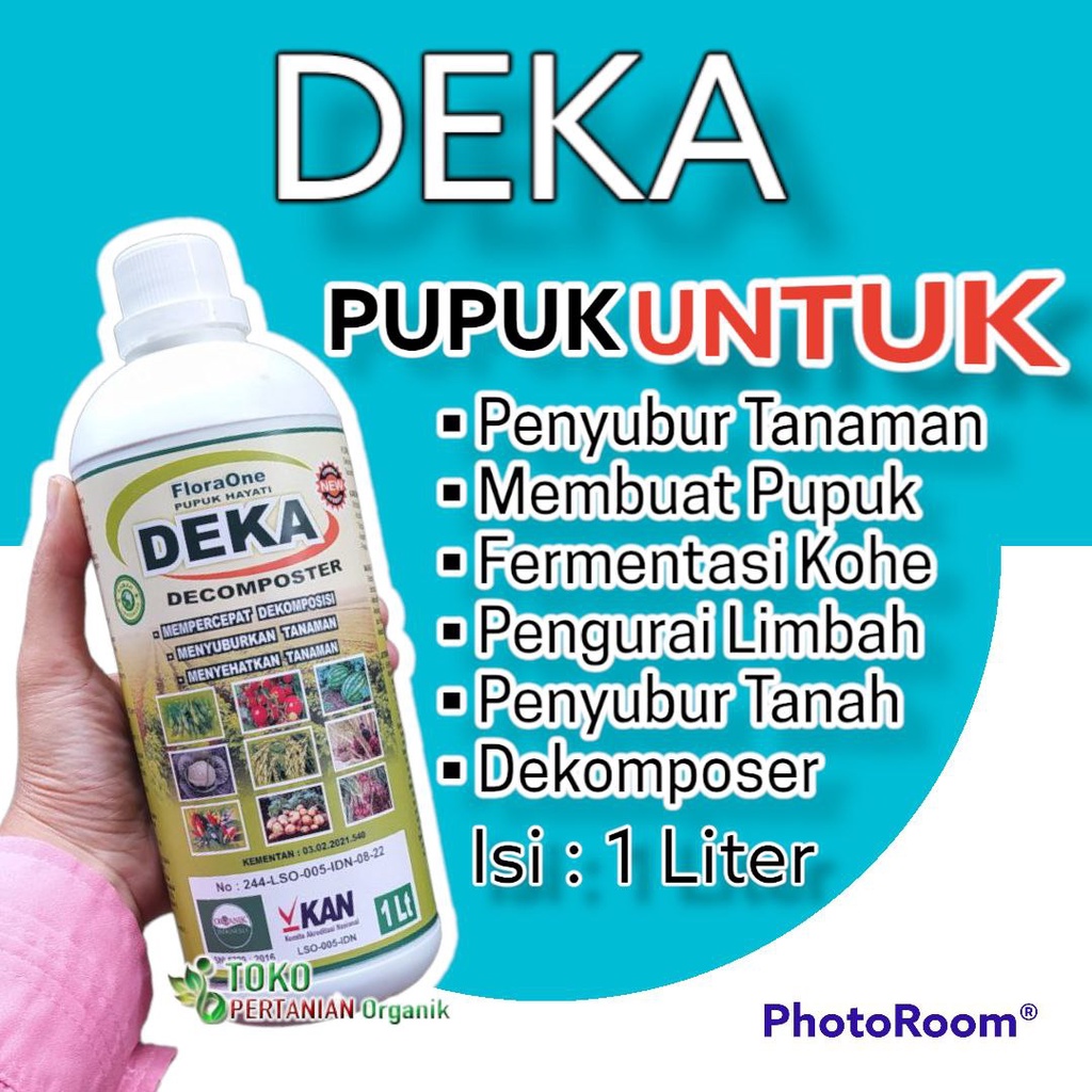 FLORAONE cair pengolahan pupuk kompos, DEKA pupuk mikroba dekomposer mempercepat dekomposisi