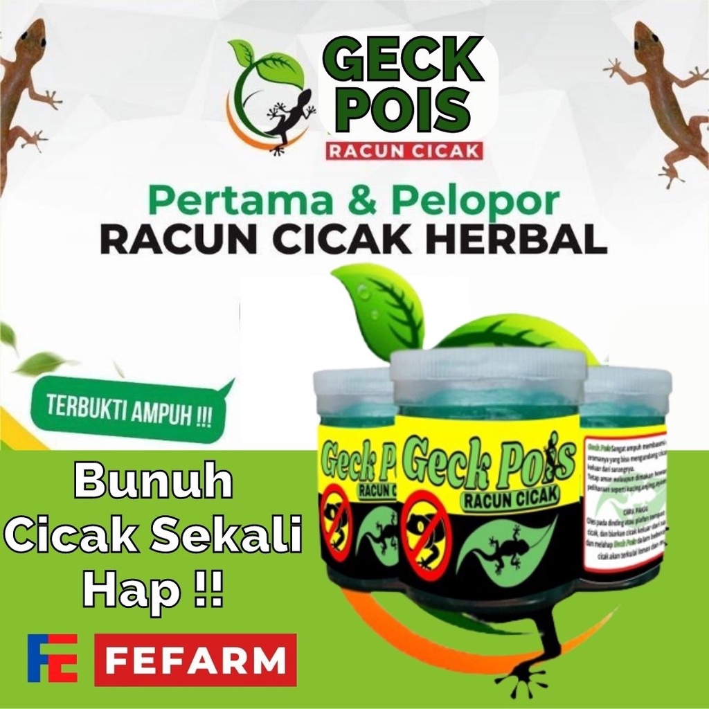 Racun Cicak Herbal Ampuh Membunuh Cicak FEFARM