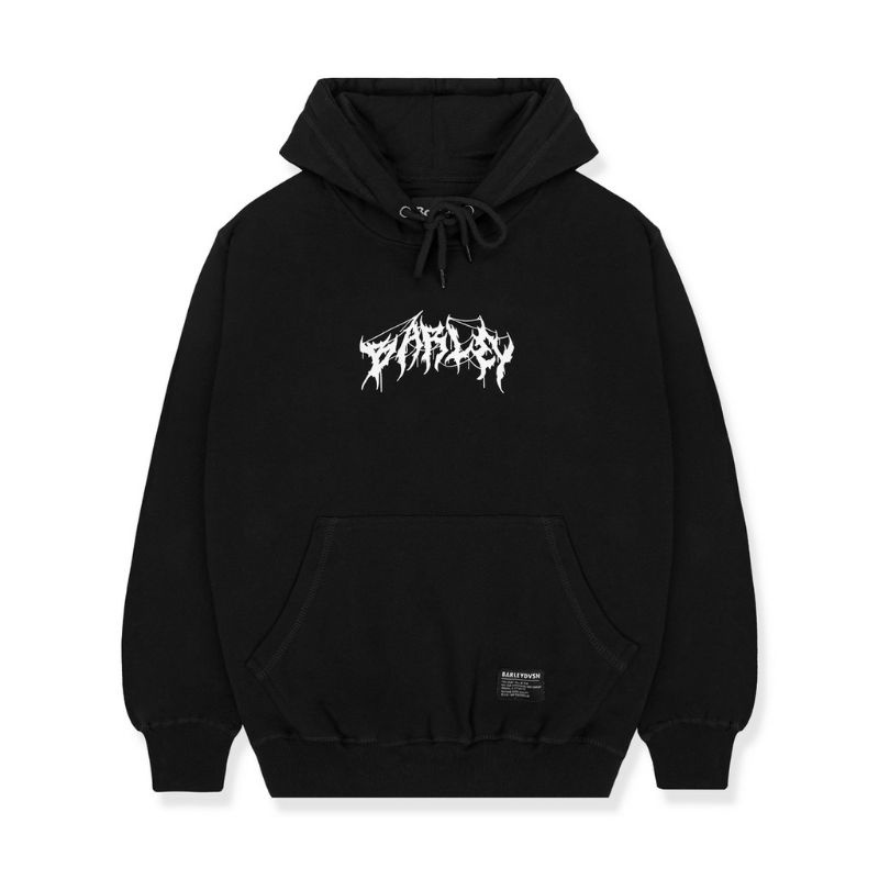 Hoodie Sweater Barley Roots Black - Distro - Pria Keren