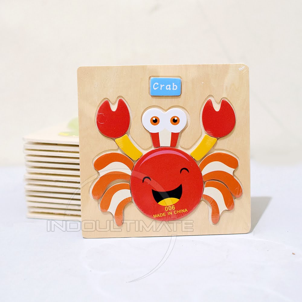 Puzzle Kayu Mainan Edukasi Anak Mainan Edukatif Anak Mainan Puzzle Kayu Gambar Hewan Puzzle Gambar Hewan Animal Puzzle Toys Mainan Anak TO-A12