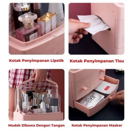 ( OJE ) Rak penyimpanan Kosmetik atau Kotak Make Up Storage Organizer OLL-608